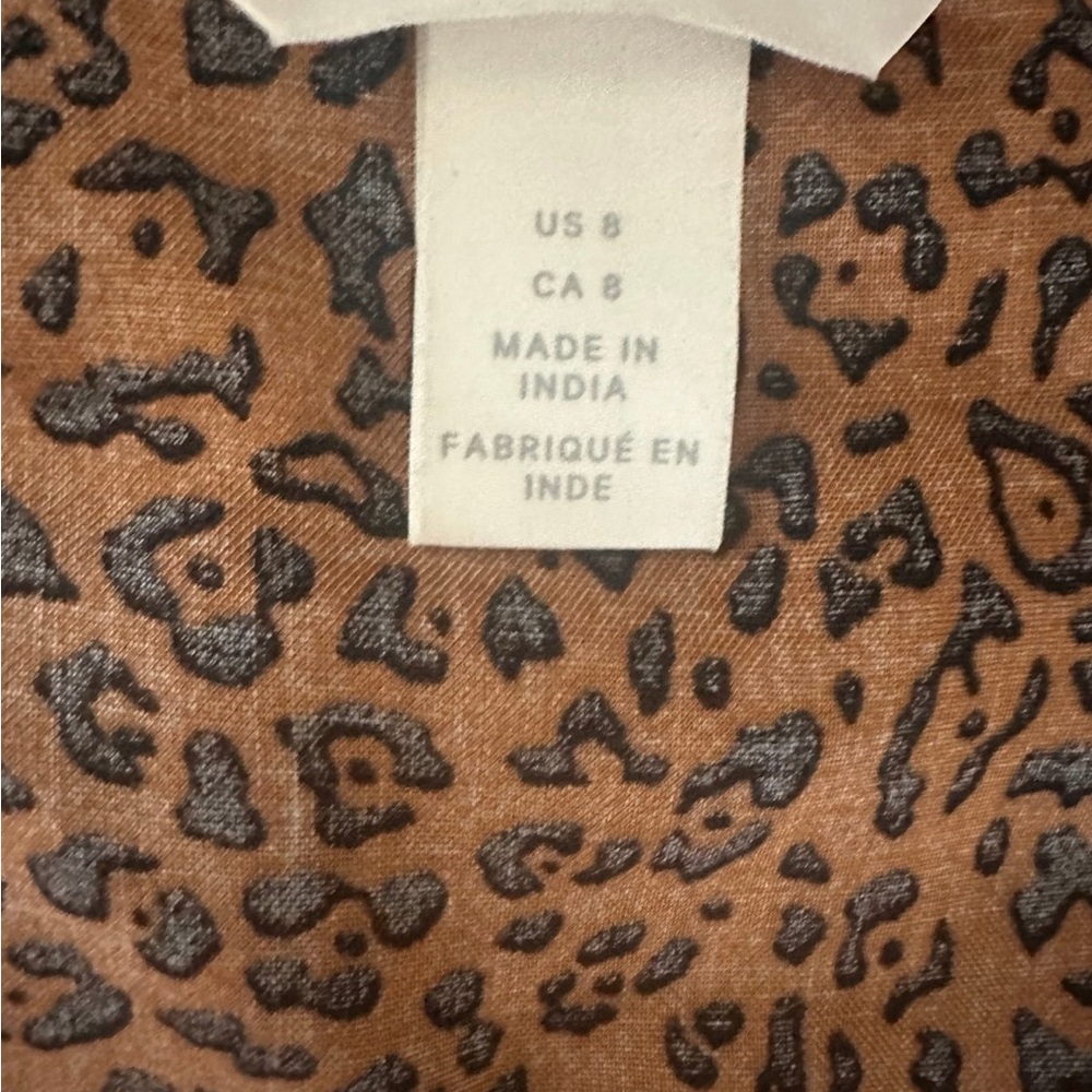 H&M Brown Tan Wrap Crop Blouse - Picture 3 of 3